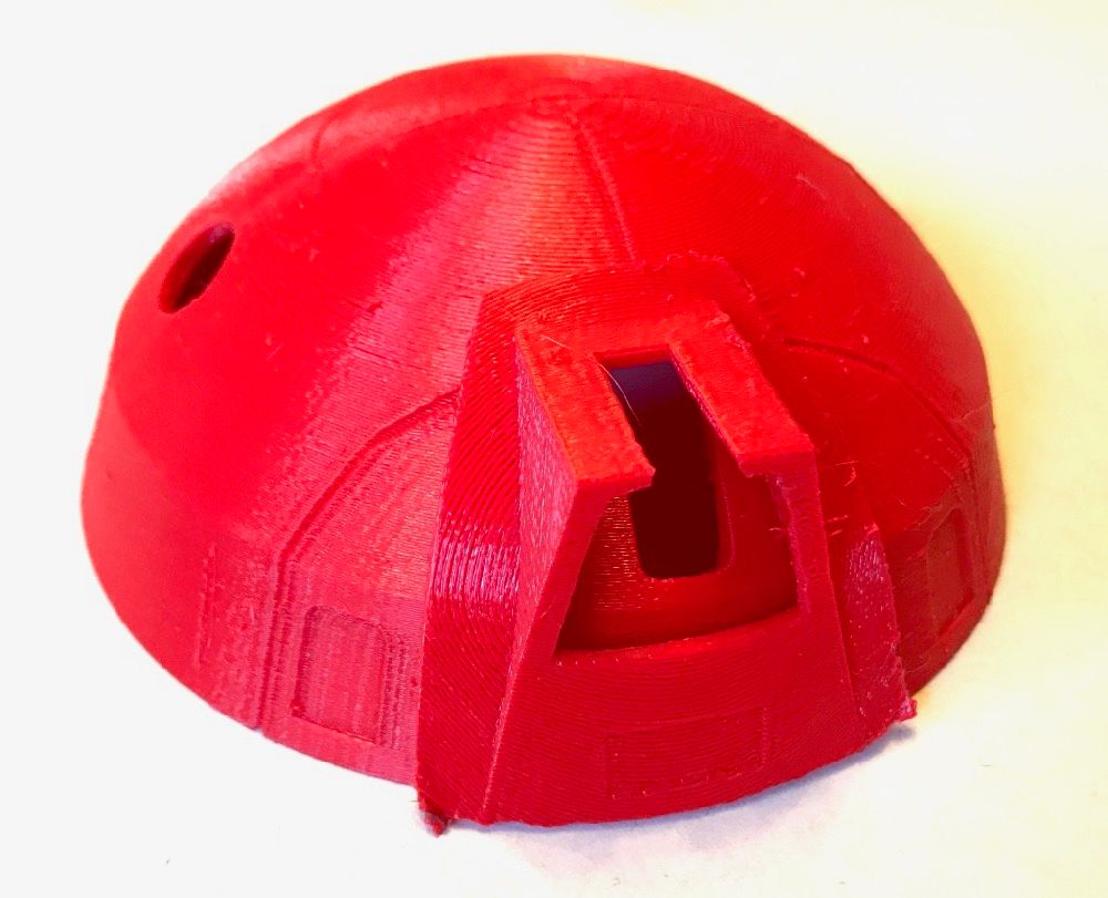 The dome with the cowl positioned