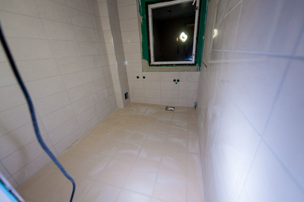 Grouting done and drying